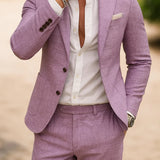 Men's Slim Fit Blazer Trouser Suit Set