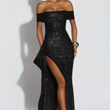Off-The-Shoulder Maxi Dress