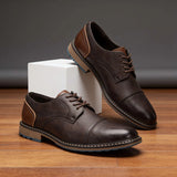 Deep-Grained Cap-Toe Derbies