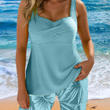 Ribbed Tankini Set