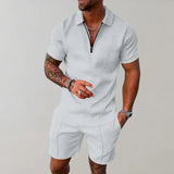Two-Piece Polo Shorts Set