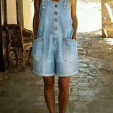 Denim Short Dungarees
