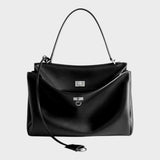 Minimalist Turn-Lock Flap Handbag