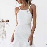 High Neck Tie-Strap Mini