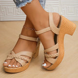 Orthopedic Braided Block Heels