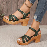 Orthopedic Braided Block Heels