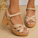 Orthopedic Braided Block Heels