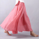 Bohemian Flared Maxi Skirt