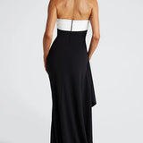 Strapless Drape Maxi Dress