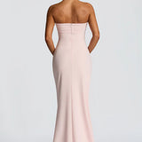 Strapless Drape Maxi Dress